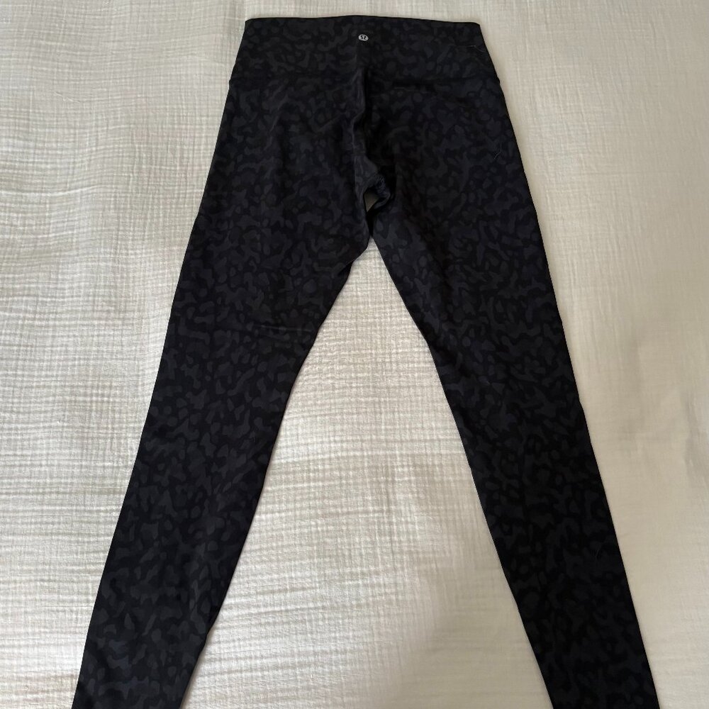 lululemon Black Patterned High-Rise Leggings
